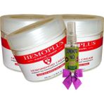 Luord-Store Hemoplus Bakım Kremi 100 ml x 3 Adet + Çörek Otu Yağı 30 ml - Abanoz
