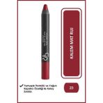Luord-Store Mat Kalem Ruj - Matte Lipstick Crayon No: 23 - 0-Siyah