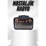 Luord - Store Müzik Kutusu Bluetooth Bağlantılı El Fenerli Nostaljik Tasarım Radyo - Lisinya