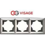 Luord - Store Visage Ambiance Füme 3 Lü Çerçeve - Priz ve Anahtar Için Uyumlu Çerçeve
