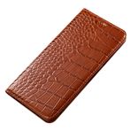LUOTANL Huawei Pura 90 Pro Max/90 Pro/90 için Hakiki Deri Kılıf, Pürüzsüz Timsah Dokusu Cüzdan Kılıf Flip El Yapımı Tam Koruma Kapağı, Turuncu, 90 Pro Max