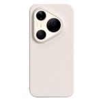 LUOTANL Huawei Pura 90 Pro Max/90 Pro/90 için ince kılıf, sıvı silikon yumuşak koruyucu kılıf, yükseltilmiş kenarlar, darbeye dayanıklı, şeker renkleri kaplama, beyaz, 90