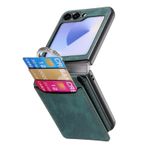 LUOTANL Motorola RAZR 70 Ultra/70+/70 için İnce Kılıf, Buzlu Deri Kartlık Parmak Yüzük Tutucu Erkek Kadın için, Yeşil, 70