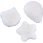 Luoxg Banyo Süngeri, Bebek Banyo Süngeri, Çocuk Yüz Yıkama, Konjac Puf Süngeri, Yenidoğan Bebek Banyo Süngeri, Sünger Banyo Süngeri (Yurt Dışından) - Beyaz
