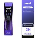 Luoxinguo 0.3mm 2h 1 Adet Unı Kurşun 0.3/0.5/0.7/0.9-202ND Nano Elmas Ekstra Sert Otomatik Kalem Yedekler Kurşun Kalem Siyah Kurşun HB2B/2H/3B/4B (Yurt Dışından) - Renkli - Mechanical Pencils