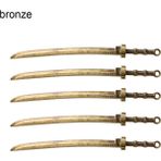 Luoxinguo 01--Bronze-5pcs 6 Adet Antika Bıçak Kılıç Imi Takılar Metal Imi Kolye Okuma Işareti Malzemeleri Kitap Klipsi Kırtasiye Kitap Aksesuarları Hediye (Yurt Dışından) - Renkli - Bookmark