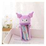 Luoxinguo 24X8X16 cm Kawaii Sanrio Peluş Kalem Kutusu Karikatür Kuromi Melody Cinnamoroll Peluş Bebek Sevimli Şeffaf Kalemlik Kutusu Oyuncaklar Kızlar Için Hediye (Yurt Dışından) - Renkli