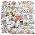 Luoxinguo 30 Adet 10/30/50 Adet Taze Çiçek Kitap Kore Kırtasiye Etiket Estetik Pvc Çocuk Dekorasyon Scrapbooking Okul Malzemeleri (Yurt Dışından) - Renkli - Assorted Stickers - None