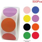 Luoxinguo 500 Pcs Stil 1 100/500 Adet Yuvarlak Lazer Altın Parlak Etiketler Dekor Sticker Renk Kodu Nokta Etiketleri Sarı, Siyah Paket Sızdırmazlık Karalama Defteri Çıkartmaları (Yurt Dışından) - Renkli - Assorted Stickers - None