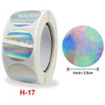 Luoxinguo 500 Pcs Stil 18 100/500 Adet Yuvarlak Lazer Altın Parlak Etiketler Dekor Sticker Renk Kodu Nokta Etiketleri Sarı, Siyah Paket Sızdırmazlık Karalama Defteri Çıkartmaları (Yurt Dışından) - Renkli - Assorted Stickers - None