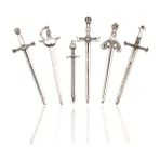 Luoxinguo 6 Adet 2/6 Adet Antika Kılıç Bıçak Kitap Ayracı Seti Retro Takılar Metal Kitap Ayraçları Okuma Kitabı Klipleri Işaretleyiciler Zanaat Malzemeleri Dıy Takı (Yurt Dışından) - Renkli - Bookmark