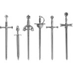 Luoxinguo 6 Adet 6 Adet/takım Antika Kılıç Bıçak Kitap Ayracı Takılar Metal Imleri Kolye Kitap Klipleri Işaretleyiciler Zanaat Malzemeleri Dıy Takı Yapımı (Yurt Dışından) - Renkli - Bookmark