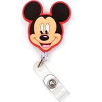 Luoxinguo Beyaz Disney Fare ve Ördek Geri Çekilebilir Rozet Makara Hemşire Doktor Kart Tutucu Ofis Hastane Malzemeleri Erkek Kız Isim Kartı (Yurt Dışından)
