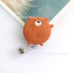 Luoxinguo Boz Ayı Kawaii Hayvan Rozet Makaraları Karikatür Piglet Panda Hamster Kedi Paw Rozet Makaraları Çalışma Kartı Kımlık/ıc Kart Tutucu Aksesuarları (Yurt Dışından)