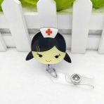 Luoxinguo D Karikatür Tıbbi Işçiler Için Gerilebilir Rozet Makara Doktor Hemşire Çalışma Kartı Ekran Kımlık Kartı Tutucu Hastane Malzemeleri (Yurt Dışından)