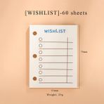 Luoxinguo Dilek Listesi 60 Sayfa Mini Jıanwu Yaratıcı Sevimli Şeffaf 3 Halka Mini Gevşek Yaprak El Kitabı Öğrenci Taşınabilir Dizüstü Klasör Kawaii Okul Malzemeleri (Yurt Dışından) - Renkli - Not Defterleri