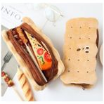 Luoxinguo G Kalem Kutusu Kawaii Bisküvi Şekli Peluş Kurabiye Kalem Çantası Büyük Kapasiteli Sevimli Kurabiye Kalem Kutusu Okul Malzemeleri Kırtasiye (Yurt Dışından) - Renkli - Kalem Çantaları