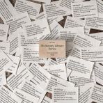 Luoxinguo H 100 Adet Sözlük Kütüphane Serisi Malzeme Kağıt Scrapbooking Kart Yapımı Günlük Tutma Projesi Dıy Retro Arka Plan Kağıt Kırtasiye (Yurt Dışından) - Renkli - Not Defterleri