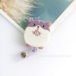 Luoxinguo Hamster Kawaii Hayvan Rozet Makaraları Karikatür Piglet Panda Hamster Kedi Paw Rozet Makaraları Çalışma Kartı Kımlık/ıc Kart Tutucu Aksesuarları (Yurt Dışından)
