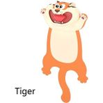 Luoxinguo Kaplan 3D Stereo Karikatür Hayvan Imleri Orijinal Sevimli Kedi Pvc Malzeme Komik Öğrenci Okul Kırtasiye Çocuklar Için Hediye Kitap Ayracı (Yurt Dışından) - Renkli - Bookmark