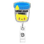Luoxinguo Kırmızı Parlak Renkli Pvc Yeni Tıbbi Stil 360 ° Geri Çekilebilir Rozet Makara Hemşire Doktor Kart Tutucu Ofis Hastane Adı Kart Malzemeleri (Yurt Dışından)
