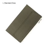 Luoxinguo L Yeşil Standart Fromthenon Retro Saklama Çantası Midori Gezgin Dizüstü Planlayıcısı Fermuarlı Cebi Kart Tutucu Dosya Çantası Vintage Okul Kırtasiye (Yurt Dışından) - Renkli - Defterler
