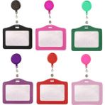 Luoxinguo No.7 Şeker Renkler Horizon Tarzı Hemşire Kimlik Rozeti Tutucu Geri Çekilebilir Rozet Makaraları Rozet Klip Yaka Kartı Ofis Okul Malzemeleri (Yurt Dışından) - Renkli - Badge Holder & Accessories