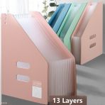 Luoxinguo PINK02 Dikey Organ Paketi Muayene Kağıdını Saklama ve Ayırma Çok Katmanlı Dosya Klasörleri Okul Ofis Malzemeleri Öğrenciler Genişletme B (Yurt Dışından) - Renkli