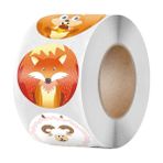 Luoxinguo QY861-500PCS 100-500PCS Sevimli Karikatür Ödül Sticker Öğretmen Teşvik Öğrenci Için 1 Inç Yuvarlak Etiketler Hayvanlar Kırtasiye Sticker (Yurt Dışından) - Renkli - Assorted Stickers - None