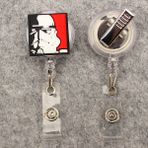 Luoxinguo Sarı Karikatür Star Wars Tarzı 360° Geri Çekilebilir Rozet Makara Hemşire Doktor Kart Tutucu Ofis Hastane Adı Kart Malzemeleri (Yurt Dışından) - Renkli - Badge Holder & Accessories