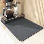Luoxinguo Siyah 30X40 cm Süper Emici Kaymaz Kahve Tabağı Büyük Mutfak Emici Drenaj Mat Kurutma Mat Hızlı Kuru Banyo Drenaj Pedi (Yurt Dışından) - Renkli - Not Defterleri