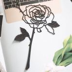Luoxinguo Siyah Gül Metal Kitap Ayracı Küçük Prens Trendy Yüksek Sınıf Kitap Ayracı Sevgililer Günü Doğum Günü Hediyesi (Yurt Dışından) - Renkli - Bookmark
