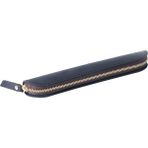 Luoxinguo Siyah Retro El Yapımı Hakiki Deri Fermuarlı Kalem Kutusu Mini Kalemlik Bir Kalem Koruyucu Kılıf Kapak Seyahat Malzemeleri Hediye (Yurt Dışından) - Renkli - Kalem Çantaları