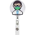 Luoxinguo SSK-XH-193-04 1 Adet Yeni Tasarım Geri Çekilebilir Keçe Diş Hekimi Hemşire Doktor Kımlık Kartı Rozeti Tutucu Makara Anahtarlıklar Kordon Timsah Klip (Yurt Dışından)