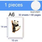 Luoxinguo Stil 1 A6 A6 Dizüstü Bilgisayar Cep Boyutu - Fil Zürafa Zebra Aslan Panda Capybara Tembellik Unicorn Kedi Kawai Sevimli Not Defteri Not Yazmak Için (Yurt Dışından) - Renkli