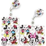 Luoxinguo Stil 1 Disney Komik Mickey Mouse Kredi Kartı Kımlık Tutucu Çanta Öğrenci Kadın Seyahat Bankası Otobüs Kartvizit Kapağı Rozeti Aksesuarları Hediyeler (Yurt Dışından) - Renkli - Badge Holder & Accessories