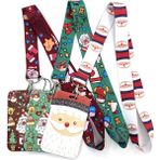 Luoxinguo Stil 1 Noel Serisi Boyun Askısı Boyunluklar Kimlik Kartı Kart Tutucu Anahtarlık Cep Telefonu Askısı Hediye Şerit Dokuma Kolye Süslemeleri (Yurt Dışından) - Renkli - Badge Holder & Accessories