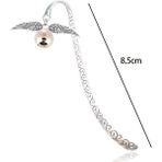Luoxinguo Stil 1 Vintage Kanat Snitch Metal Imi Ölüm Yadigarları Endeksi Bölücü Okuma Dizüstü Kitap Ayracı Marque Sayfa Mate Işaretleyici Retro (Yurt Dışından) - Renkli - Bookmark