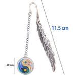 Luoxinguo Stil 7 Yin Yang Imi Reiki Sembolleri Tai Chi Kolye Ejderha Phoenix Sekiz Diyagramları Dizüstü Okuyucu Kitap Marque Sayfa Mate Işaretleyici (Yurt Dışından) - Renkli - Bookmark