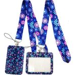 Luoxinguo Stil 9 Mor Mavi Çiçekler Boyun Anahtarlık Kolye Webbings Kurdeleler Anime Karikatür Boyun Askısı Kordon Kimlik Kartı Tutucu Anahtarlık Kordon (Yurt Dışından) - Renkli - Badge Holder & Accessories