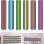 Luoxinguo Type1 6 Adet Şeffaf Okuma Kılavuzu Şerit Ofis Öğretmen Kitap Okuma Kitap Ayracı (Yurt Dışından) - Renkli - Bookmark