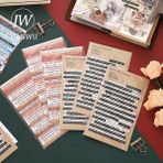 Luoxinguo Tz-Sts-02 Jıanwu 406 Adet Vintage Ingilizce Dergisi Dekorasyon Çıkartmaları Dıy Kolaj Malzeme Scrapbooking Telefon Çıkartmaları Kırtasiye Malzemeleri (Yurt Dışından) - Renkli - Assorted Stickers - None