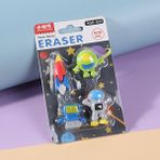 Luoxinguo Yeşil 4 Adet Uzay Explorer Silgi Seti Mini Pvc Olmayan Robot Roket Astronot Ufo Kauçuk Silgi Kalem Çocuklar Için Hediye Okul Öğrenci F691 (Yurt Dışından) - Renkli - Eraser