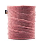 Lupa El Yapımı Üniseks Çift Katmanlı Mikro Polar Boyun Isıtıcı - Erkekler için Boyunluk - Kadınlar için Kışlık Boyun Isıtıcı, Heather Raspberry, Tek Beden