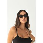 LUPİX Güneş Gözlüğü Retro Sekizgen Full Siyah