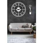 LUPOKRAFT Dekoratif Beyaz Duvar Saati + Vazo Tablo BEYAZ 48 x 48