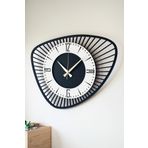 LUPOKRAFT Dekoratif Yeni Ahşap Gacrux Duvar Saati 48cm SİYAH 48 x 48