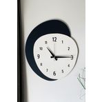 LUPOKRAFT Dekoratif Yeni Modern Alkaid Ahşap Duvar Saati 48 cm SİYAHBEYAZ 48 x 48