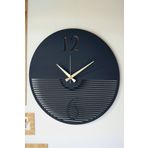 LUPOKRAFT Dekoratif Yeni Modern Alnasl Ahşap Duvar Saati 48 cm SİYAH 48 x 48