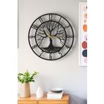 Lupokraft Dekoratif Yeni Modern Arided Ahşap Duvar Saati 48 cm